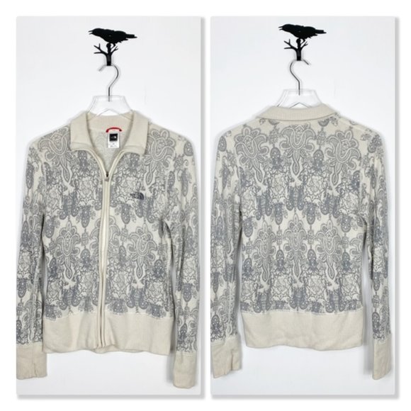 The North Face Patterned Zip Up Sweater Jacket - Picture 1 of 8
